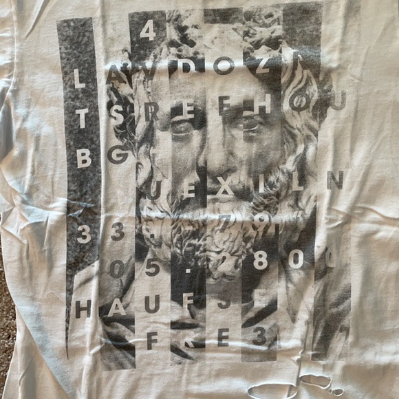 Distressed Greek God Tee Shirt - Picture 6 of 6